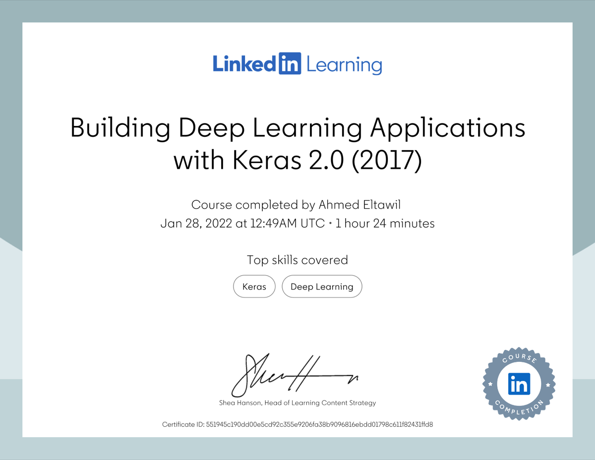 Building Deep Learning Applications with Keras 2.0